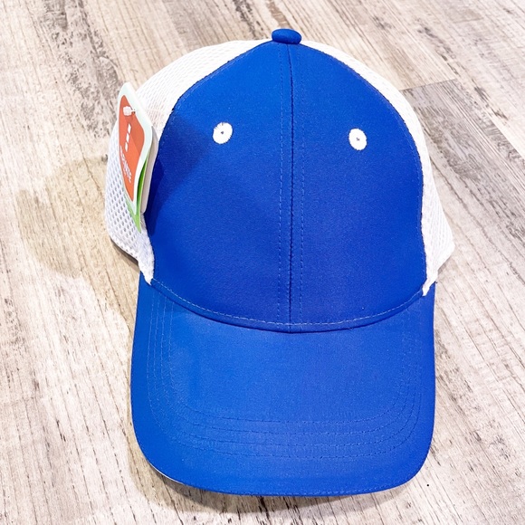 2/$20 Unisex Adjustable Ascend Meshback Ballcap Royal Blue White NWT - Picture 3 of 7